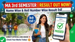 MA 3rd semester Result 2026