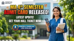 MA 4th Semester Admit Card 2026