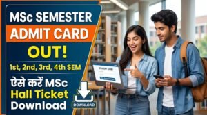 MSC Semester Admit Card 2026