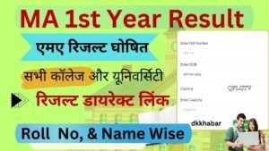MA 1st year Result 2026