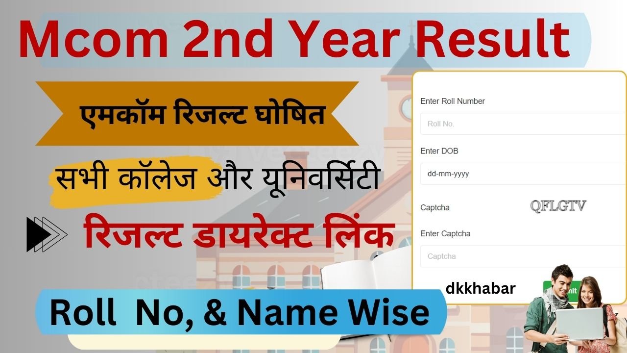 MCom 2nd Year Result 2026
