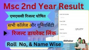 MSc 2nd Year Result 2026