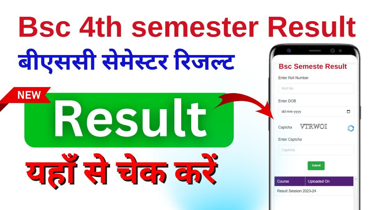Bsc 4th Semester Result 2026