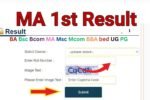 MA 1st year Result 2026