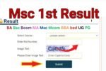 MSc 1st Year Result 2026