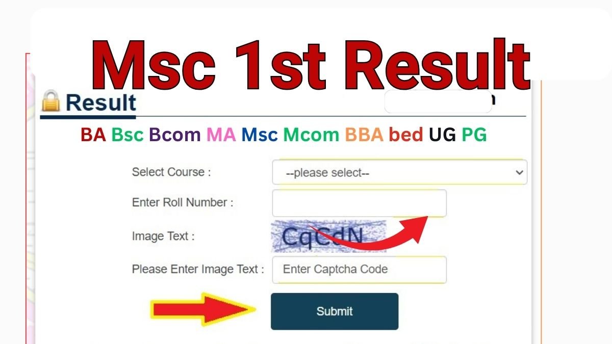 MSc 1st Year Result 2026