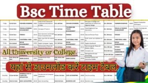 Bsc Date Sheet 2026