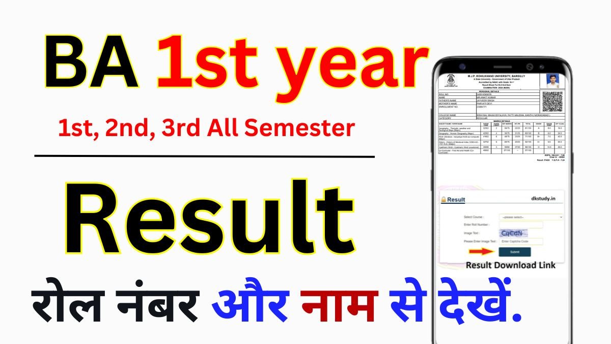 BA 1st year Result 2026