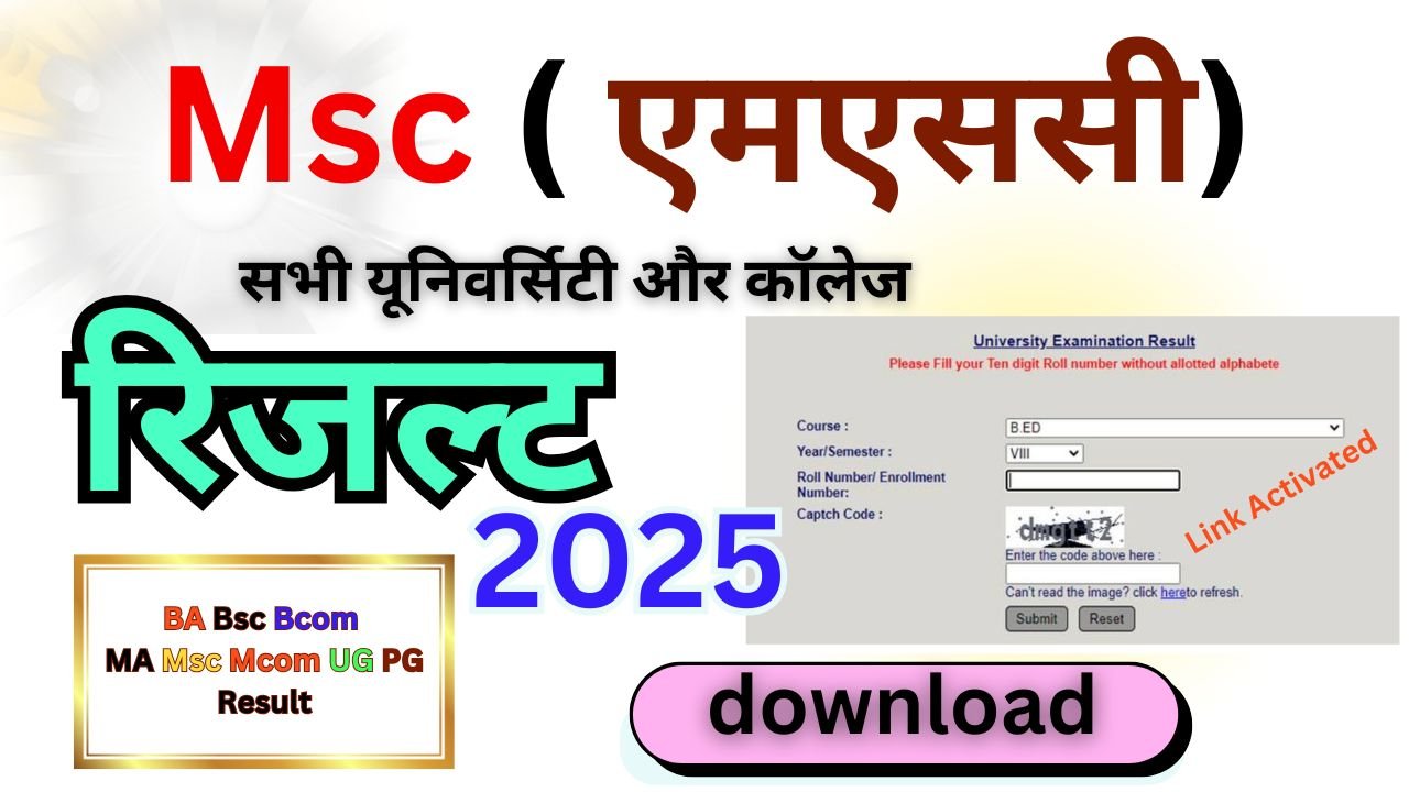 Msc Result 2026