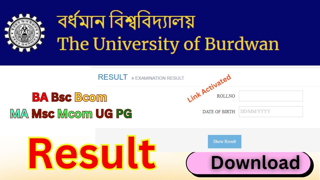 Burdwan University Result 2026