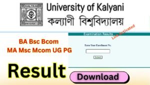 Kalyani University Result 2026