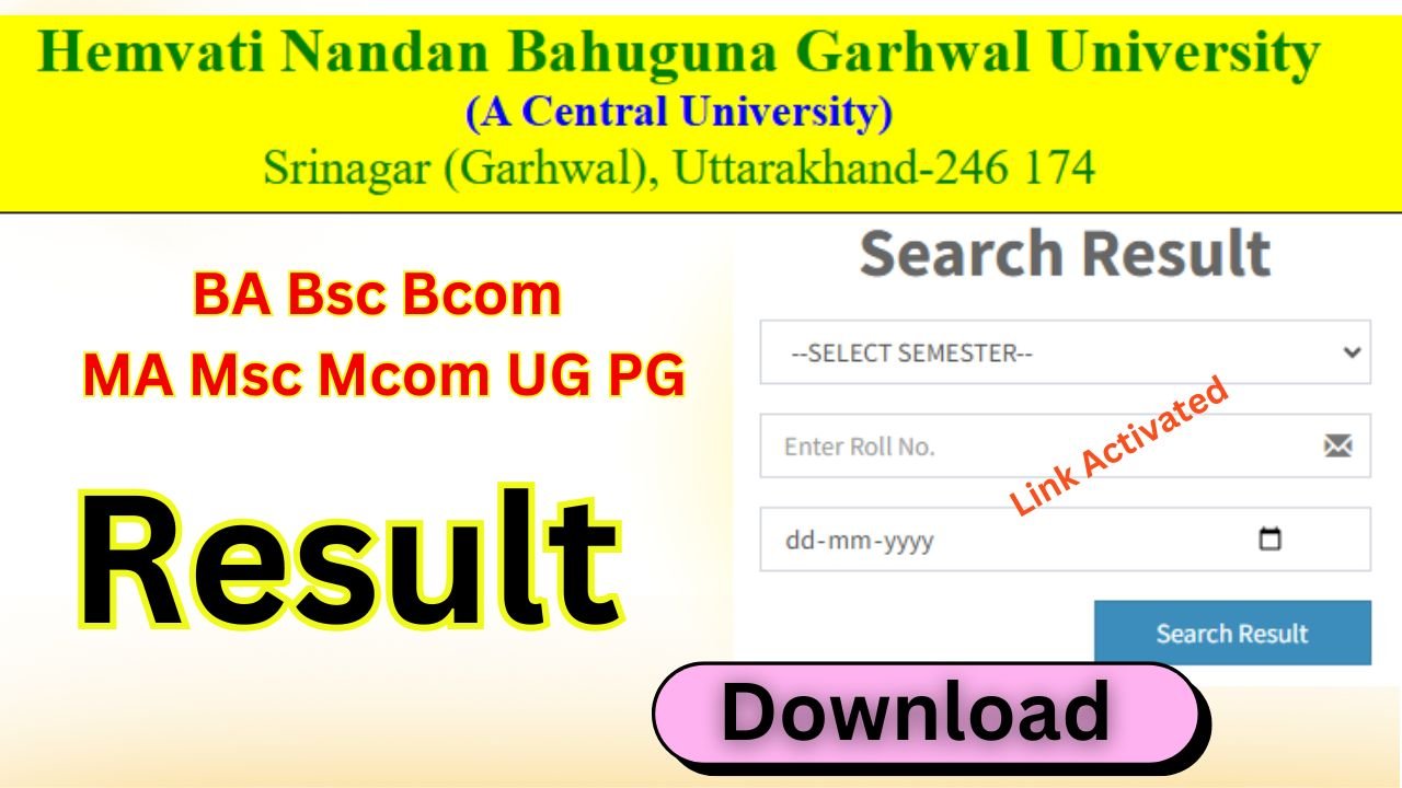 HNBGU Result 2026