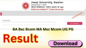 Jiwaji University Result 2026 