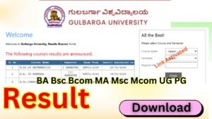 Gulbarga University Result 2026 