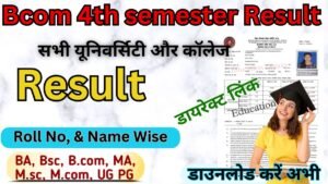 BCom 4th Semester Result 2026