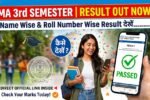 MA 3rd semester Result 2026