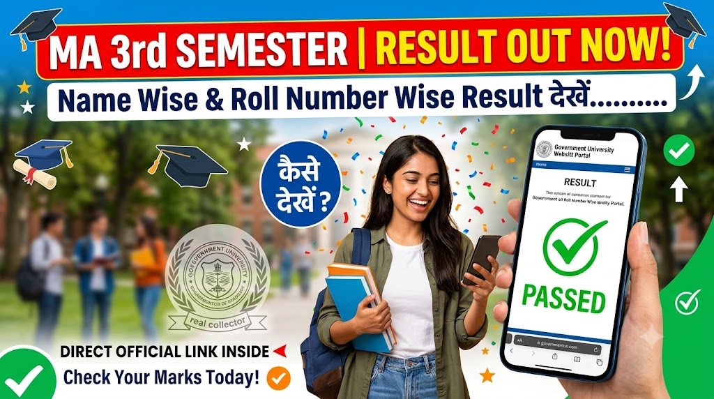 MA 3rd semester Result 2026