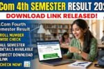 MCom 4th Semester Result 2026 