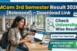Mcom 3rd semester Result 2026