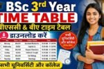 BSc 3rd Year Time Table 2026 PDF Download