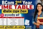 Bcom 2nd​ year Time Table
