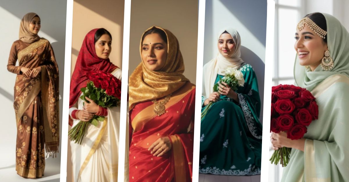 Gemini AI Hijab Vintage Saree Prompts