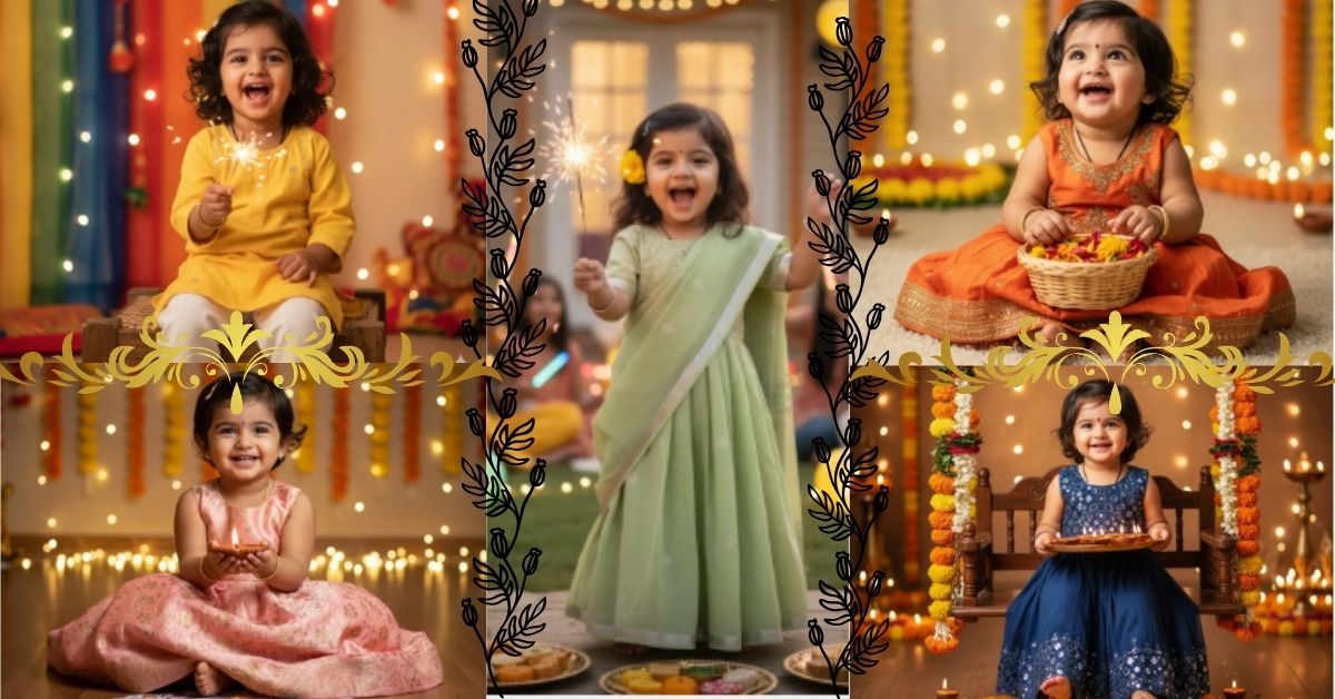 Diwali Prompt For Baby Girl Gemini AI