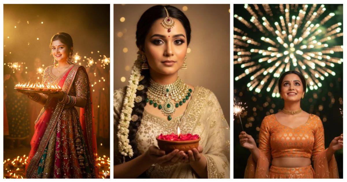 9 Magical Diwali Gemini AI Portrait Prompts for Girls