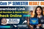 Mcom 1st semester Result