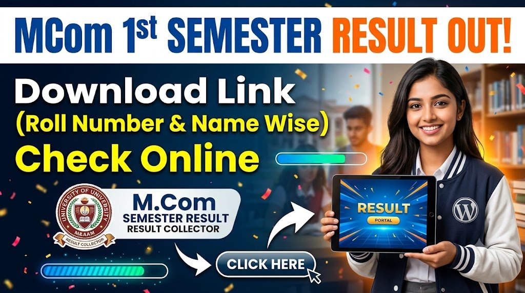 Mcom 1st semester Result