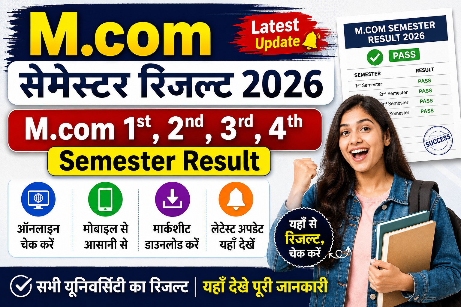 Mcom semester Result 2026