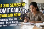 MA 3rd Semester Admit Card 2026