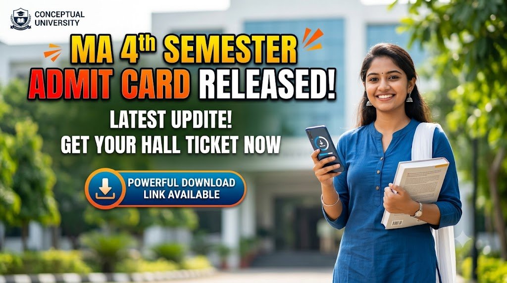 MA 4th Semester Admit Card 2026