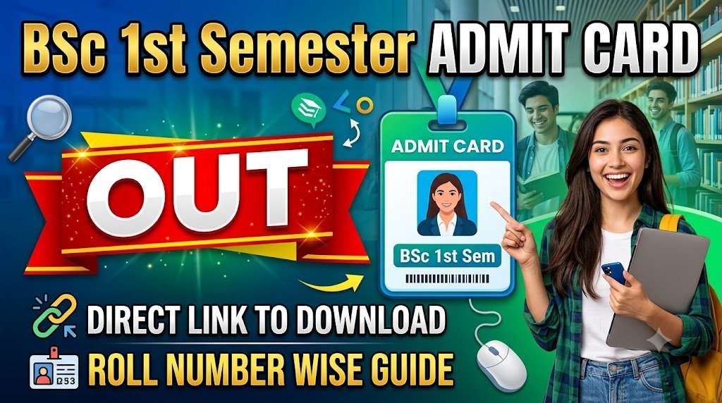 BSc 1st Semester Admit Card 2026