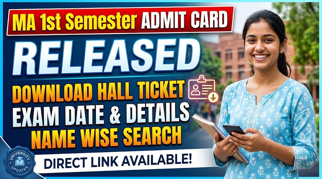 MA 1st Semester Admit Card 2026