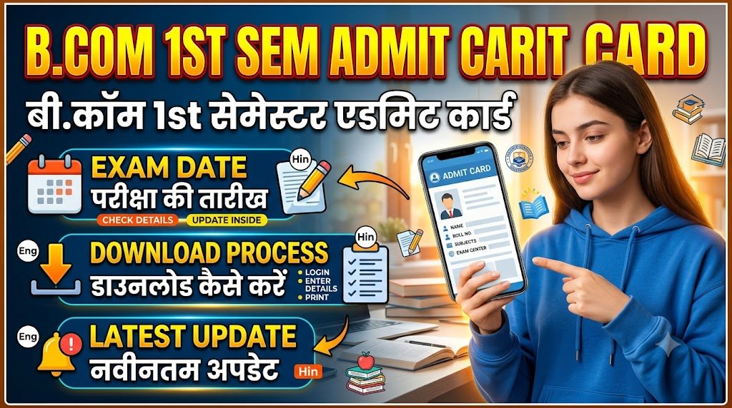  BCom 1st Semester Admit Card 2026