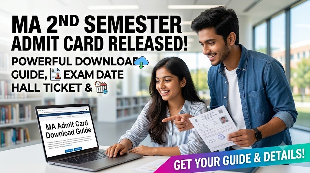 MA 2nd Semester Admit Card 2026