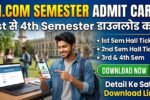 M.Com Semester Result 2026