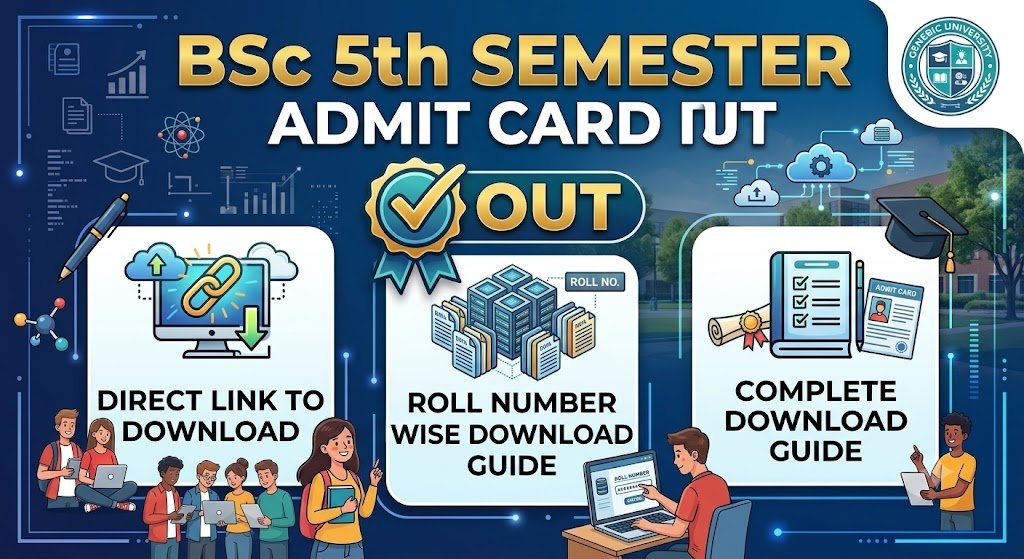 BSc 5th Semester Admit Card 2026