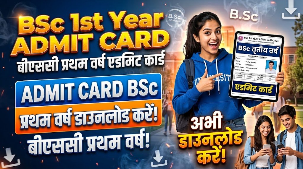 BSc 1st Year Admit Card 2026