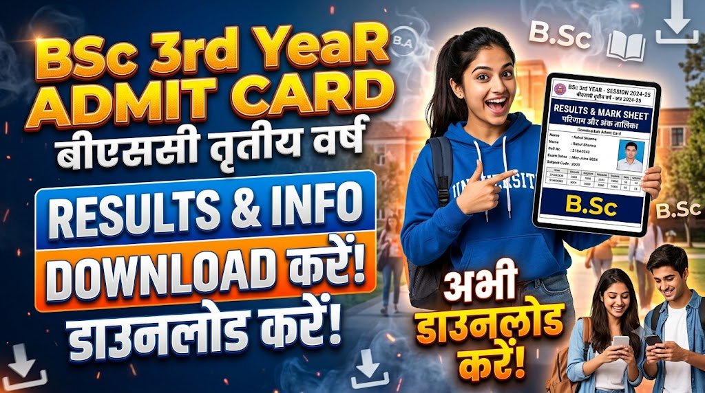 BSc 3rd Year Admit Card 2026