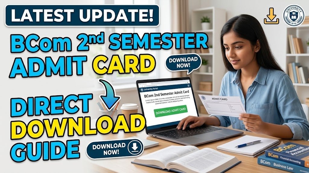 BCom 2nd Semester Admit Card 2026