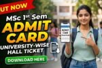 MSc 1st Semester Admit Card 2026