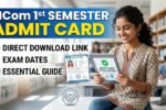 MCom 1st Semester Admit Card 2026