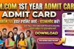 Mcom 1st Year Admit Card 2026