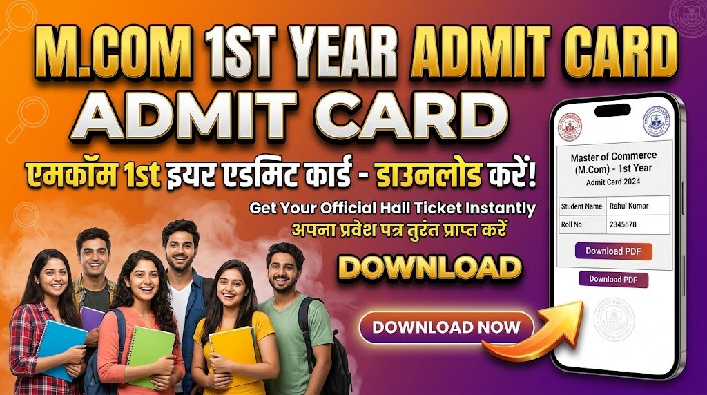 Mcom 1st Year Admit Card 2026