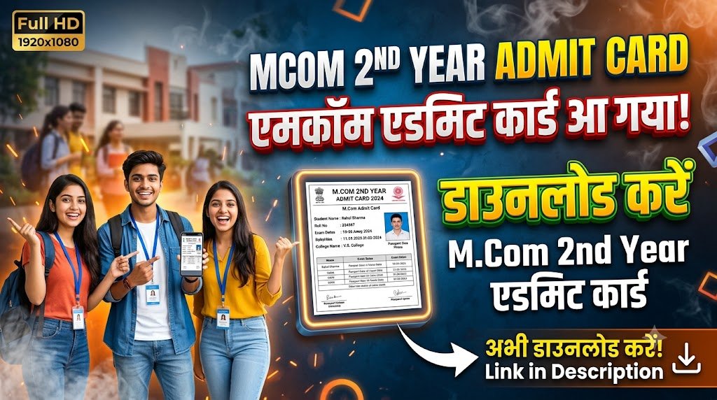 Mcom 2nd Year Admit Card 2026